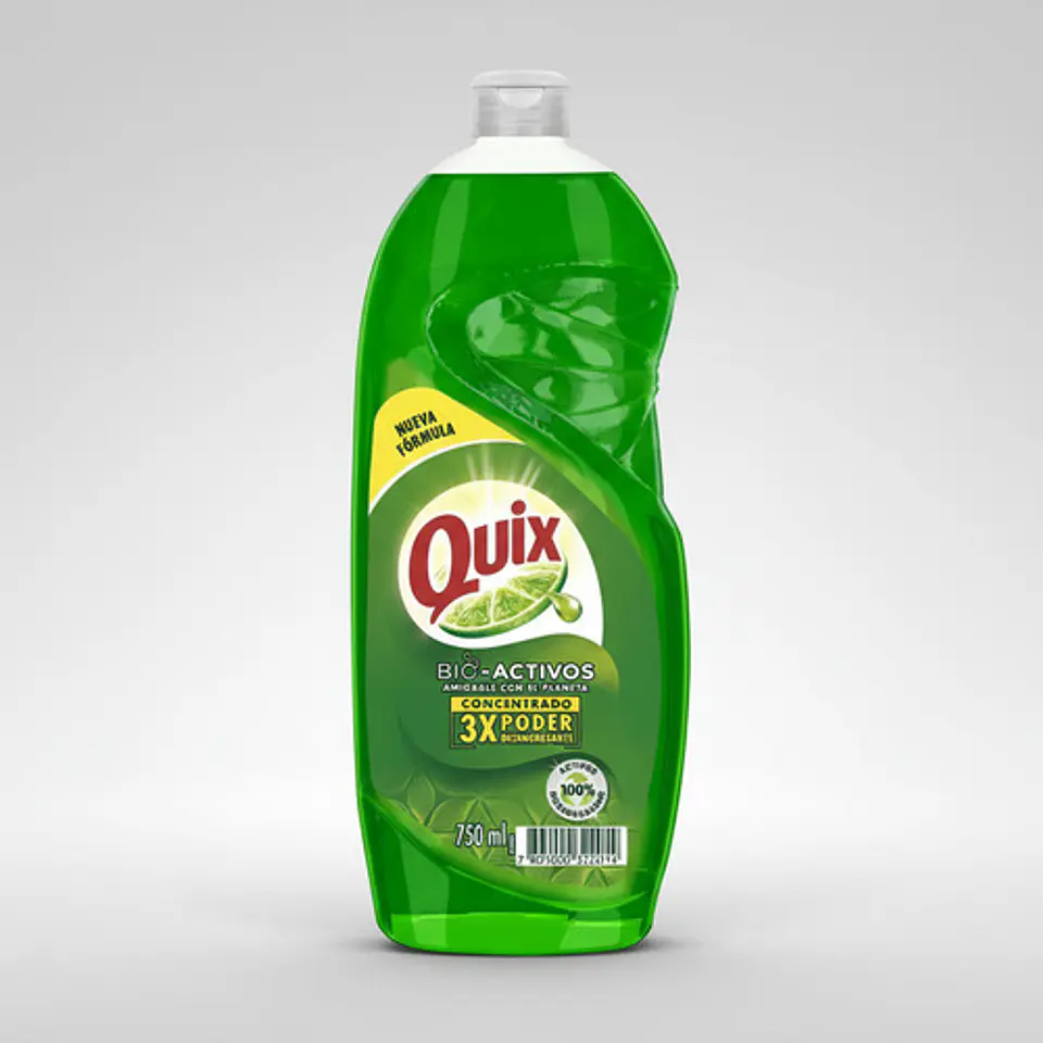 Pack 5 Lavaloza Quix Biodegradable Aroma Limón 750ml 7