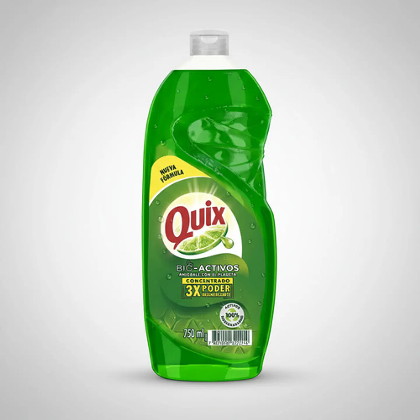 Pack 5 Lavaloza Quix Biodegradable Aroma Limón 750ml 11