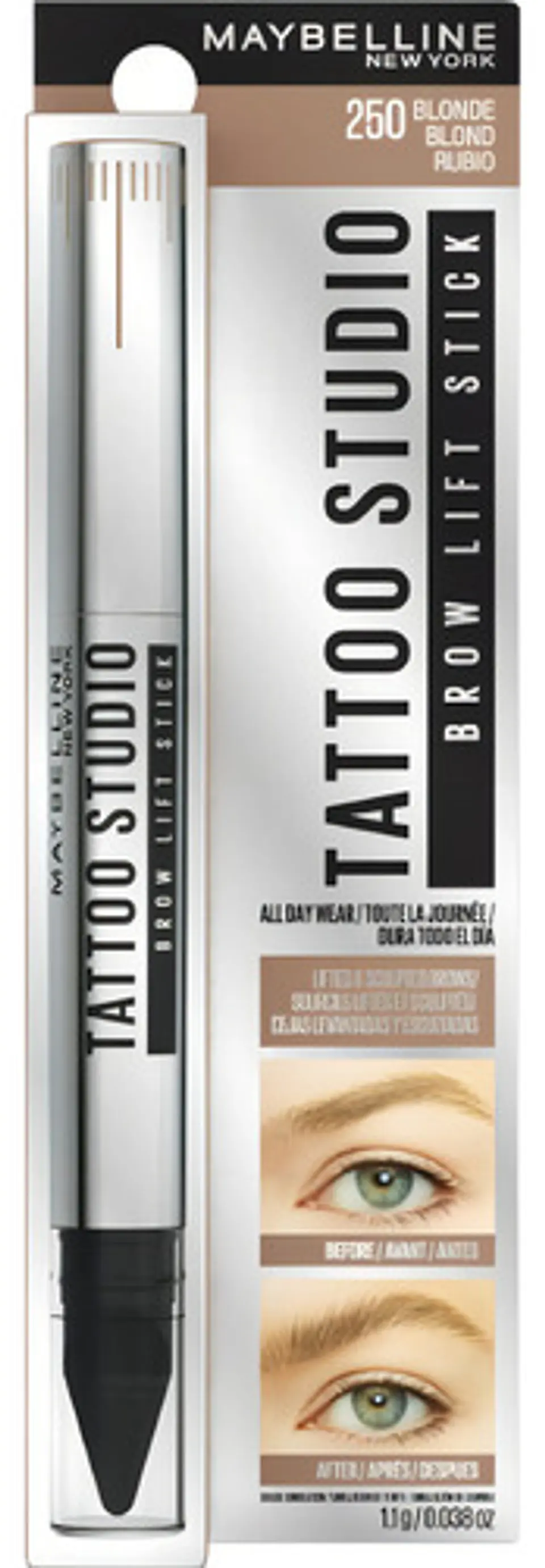 Esculpidor De Cejas Maybelline Tattoo Studio Brow Lift Color Blonde 6