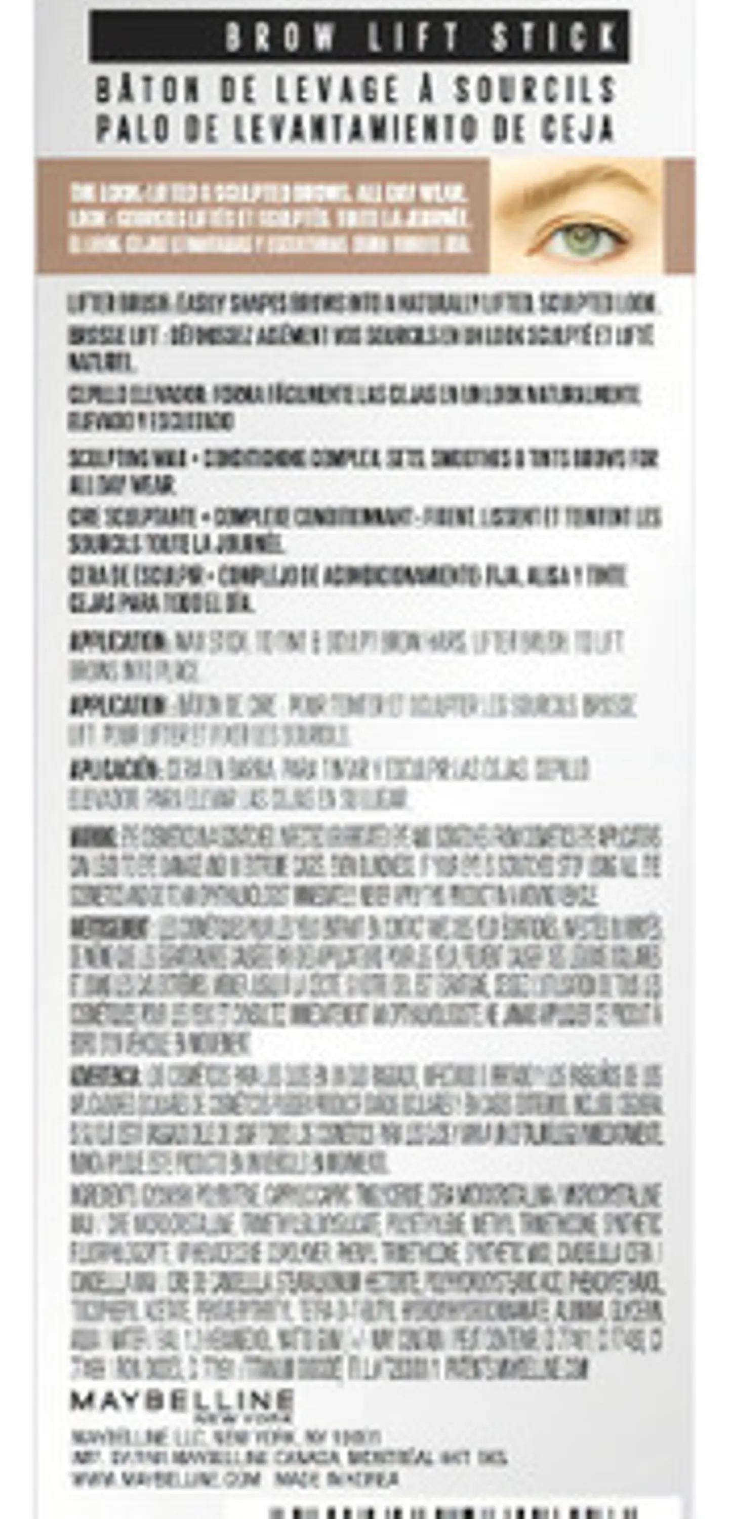 Esculpidor De Cejas Maybelline Tattoo Studio Brow Lift Color Blonde 7