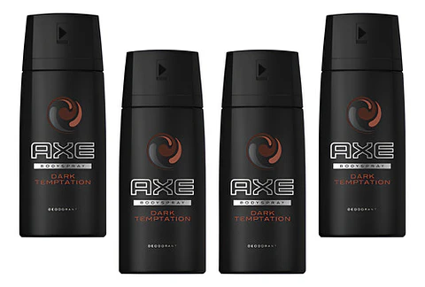 Desodorante Axe Dark Temptation Bs 48h Pack 4 Unidades Chocolate