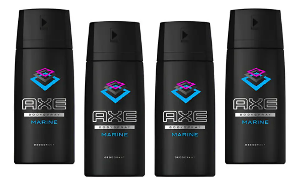 Desodorante Axe Marine Bs 48h Pack 4 Unidades Marino Toque Fresco 1