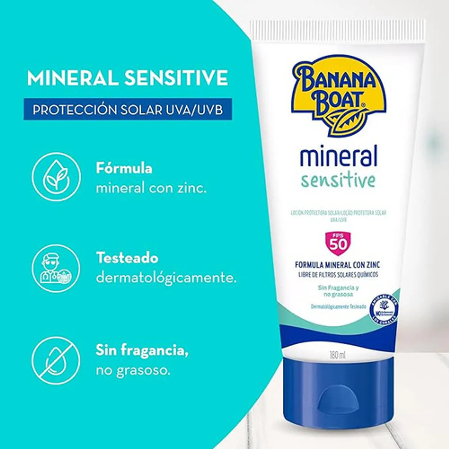 Banana Boat Protector Solar Mineral Sensitive Fps50 180 Ml 5