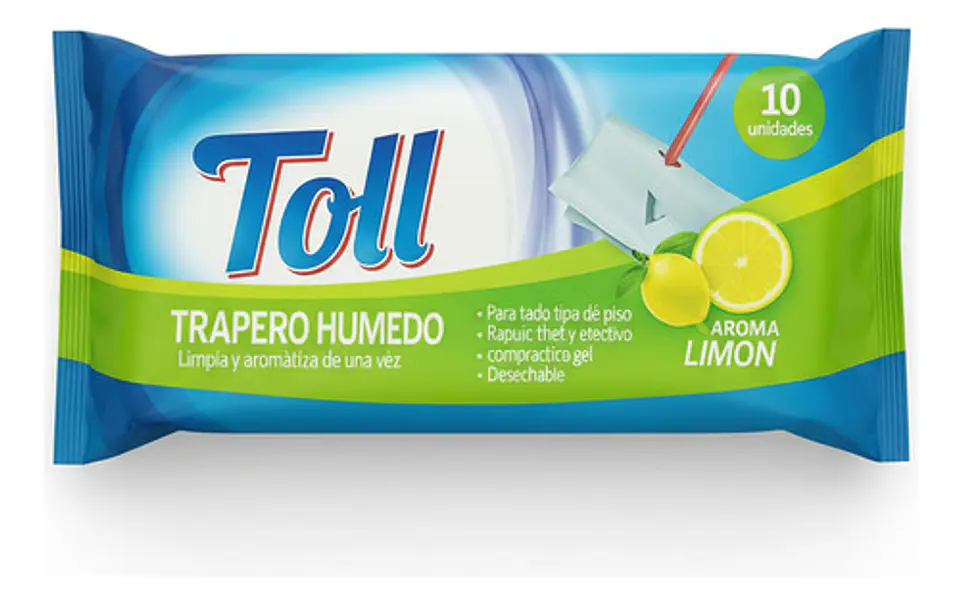 Trapero Humedo Toll Aroma Limón - Paquete 10 Unidades 2