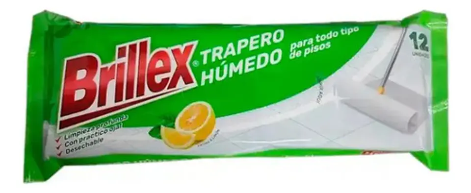 Trapero Humedo Brillex Aroma Limón - Paquete 12 Unidades 2
