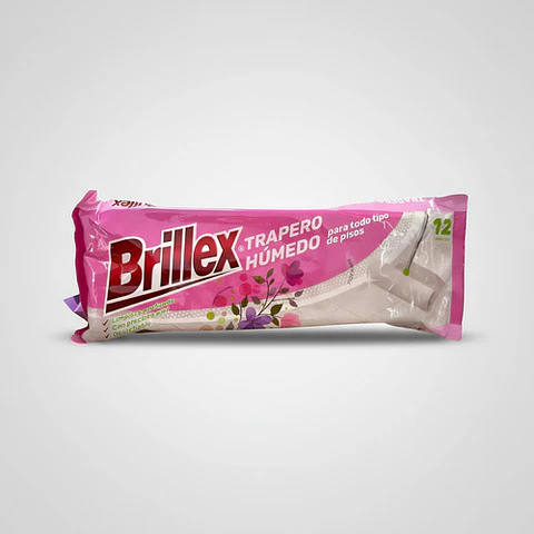 Trapero Humedo Brillex Aroma Primavera - Paquete 12 Unidades