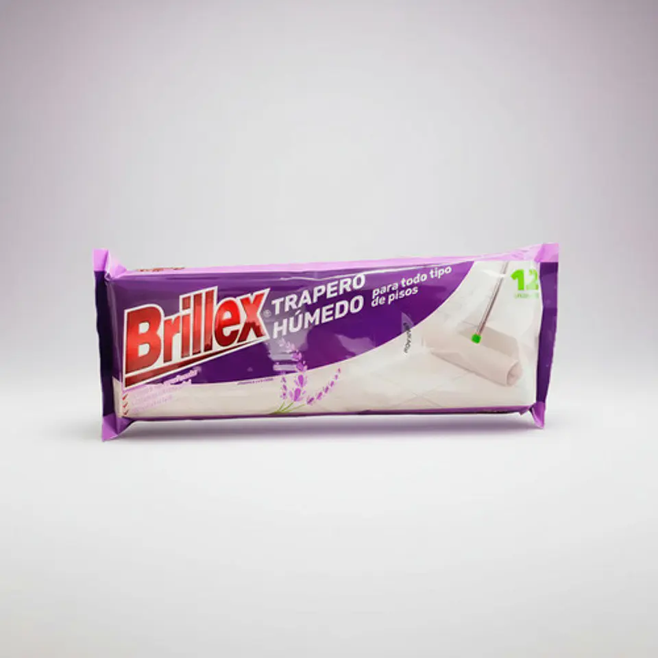 Trapero Humedo Brillex Aroma Lavanda - Paquete 12 Unidades 2