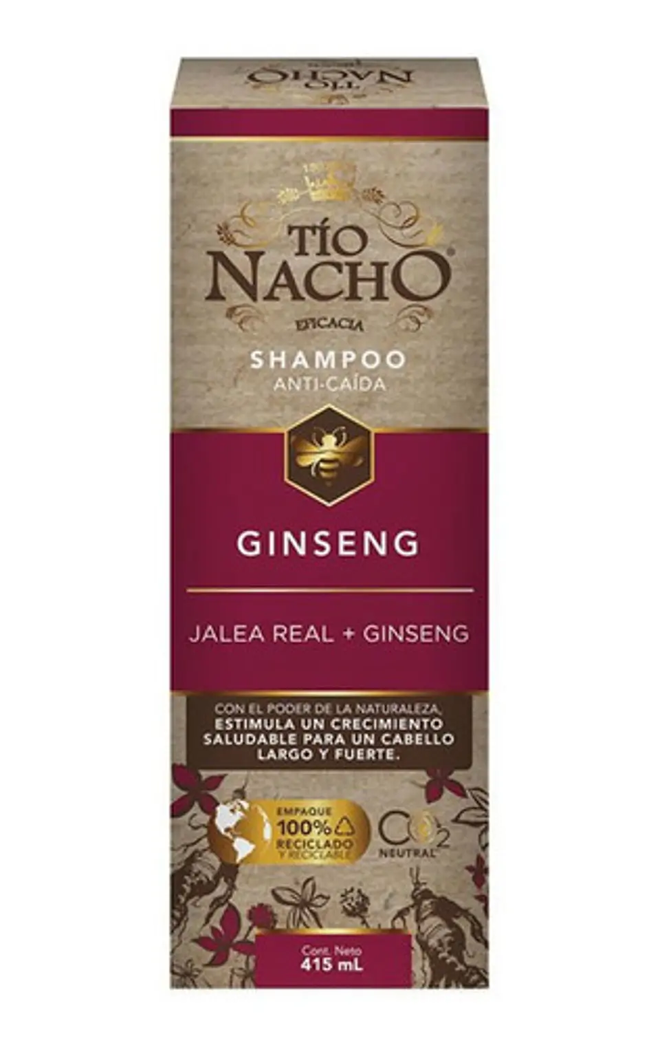 Tío Nacho Shampoo Ginseng 415 Ml 4