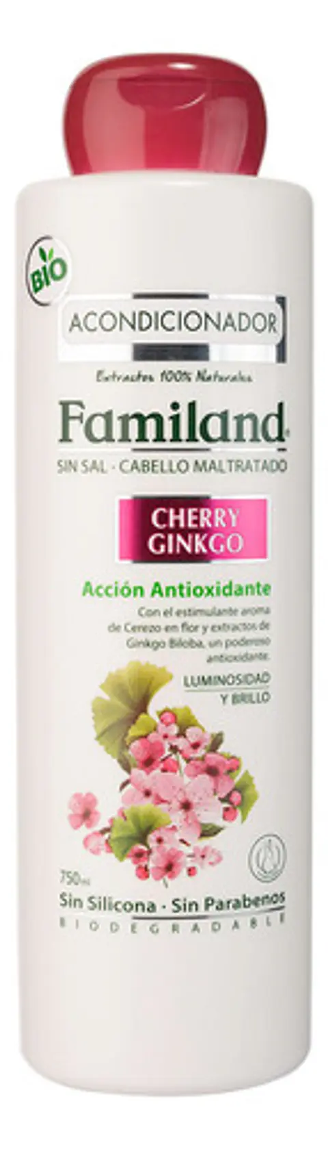 Acondicionador Familand 750ml Cherry Ginkgo Bio Sin Sal
