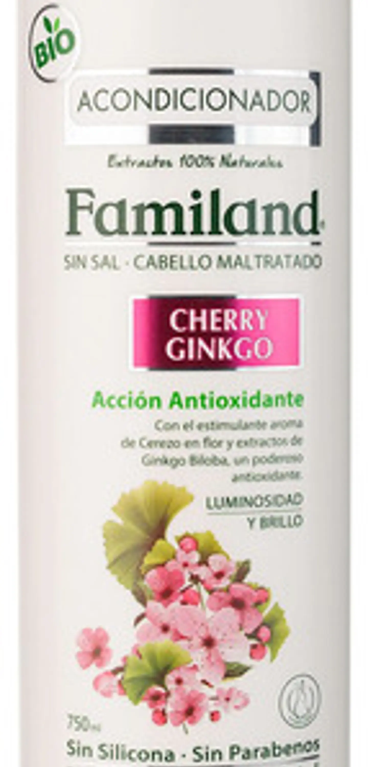 Acondicionador Familand 750ml Cherry Ginkgo Bio Sin Sal 1