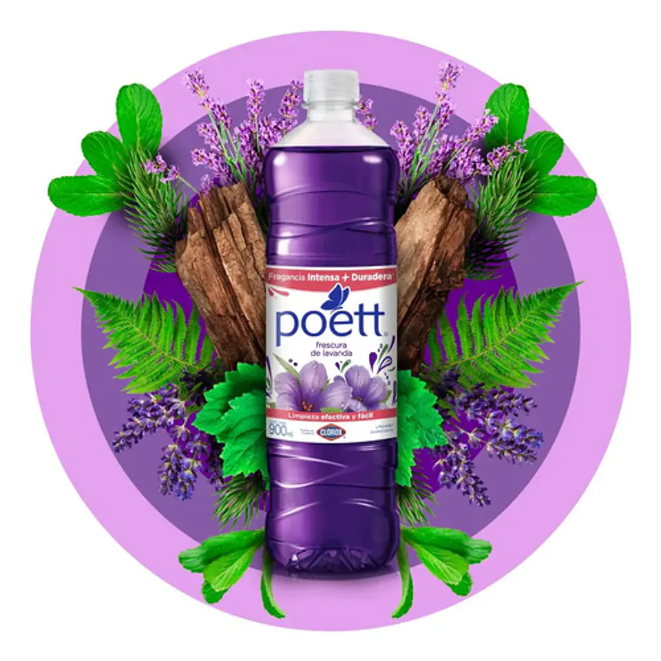 Limpiador Poett Con Ayudin Frescura De Lavanda 2