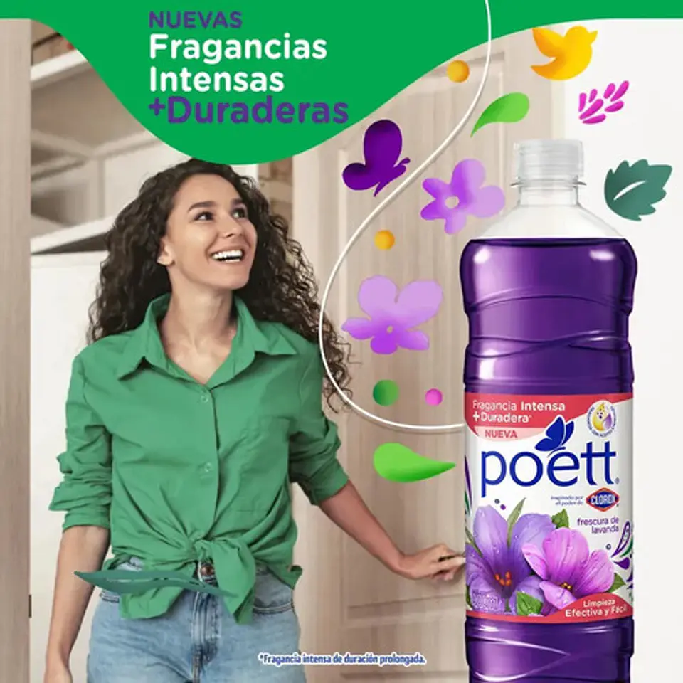Limpiador Poett Con Ayudin Frescura De Lavanda 3