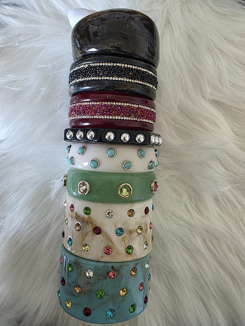 Pulseiras acrílico 