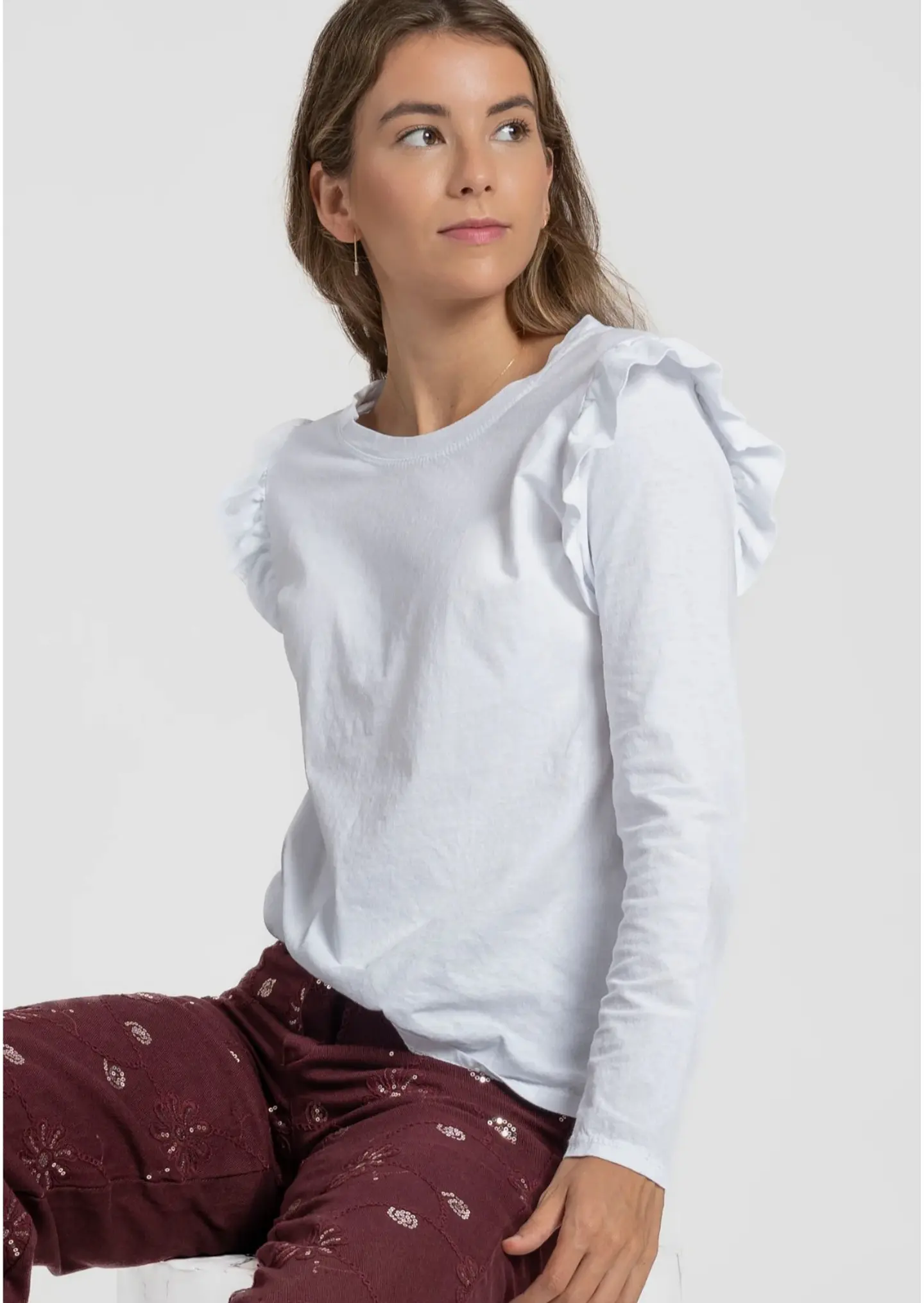 Blusa manga comprida 95% algodão 3
