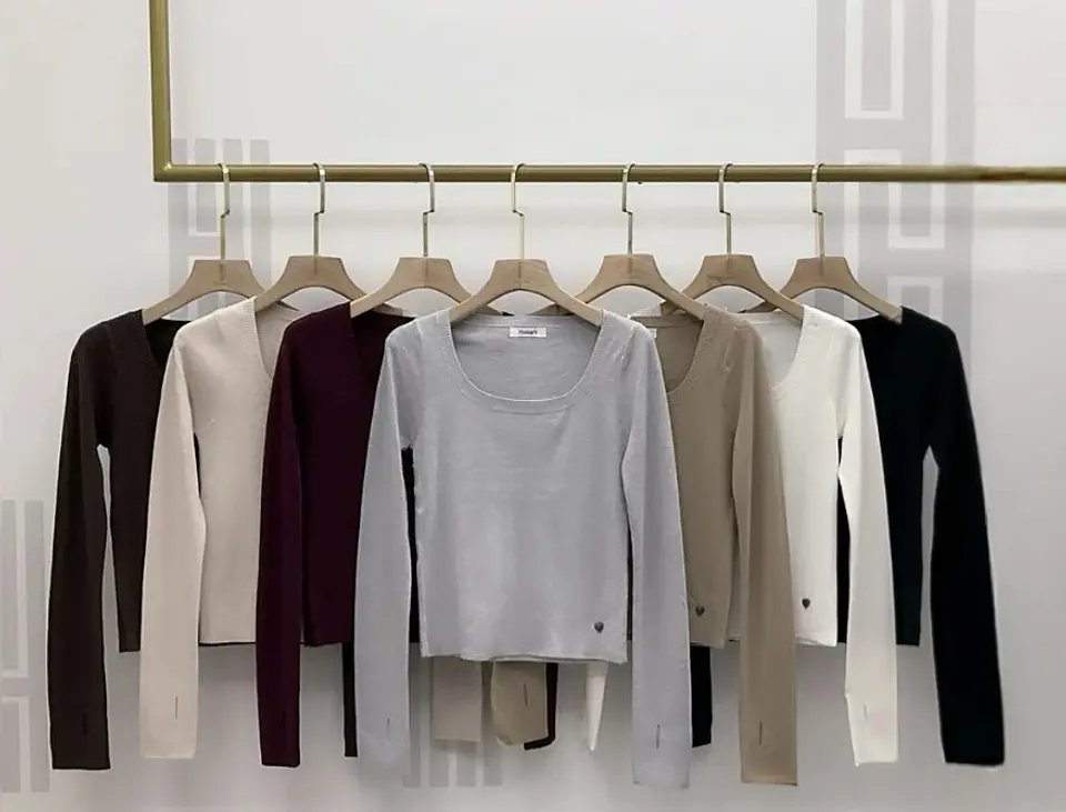 Blusa malha fina decote quadrado 1