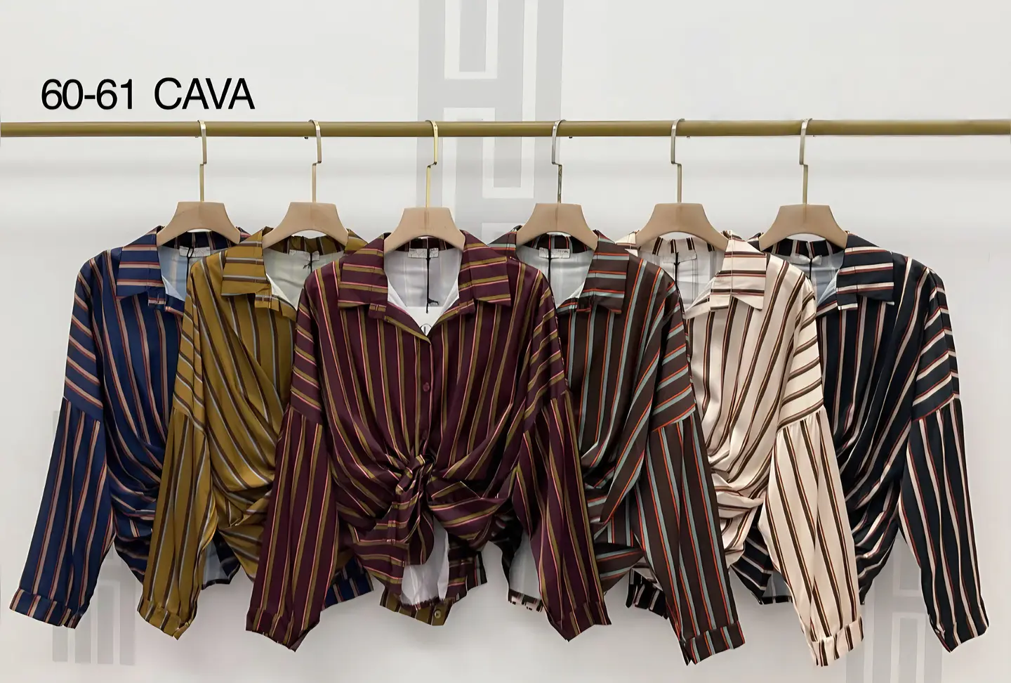 Camisa riscas acetinada 1
