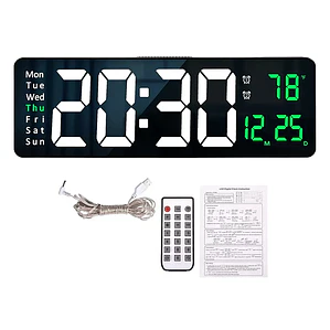 Reloj Led De Pared Digital