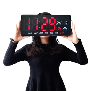 Reloj Digital Decorativo De Pared O Mesa 36x16