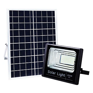 Foco solar LED de 200w con panel solar y control