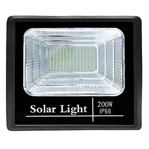 Foco solar LED de 200w con panel solar y control