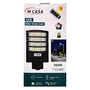 Reflector Solar 500w Led Con Sensor Movimiento Ip67