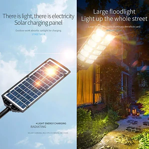 Reflector Solar 800w Led Con Sensor Movimiento Ip67