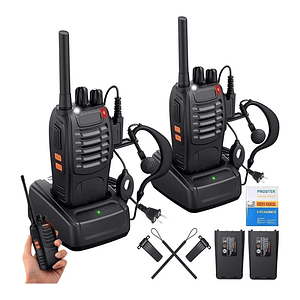 Radio Walkie Talkie Baofeng Inalámbrica C/manos Libres
