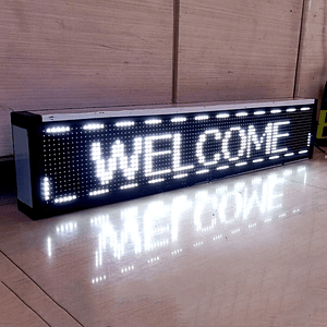 Letrero Led Luminoso Programable Unicolor 64x16 Cm Wifi 