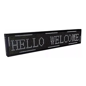 Letrero Led Luminoso Programable Unicolor 64x16 Cm Wifi 