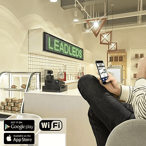 Letrero Led Luminoso Programable Multicolor Wifi 200x40cm