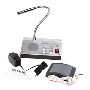 Intercomunicador Para Bancos Y Cajas Citófono Micrófono Dual