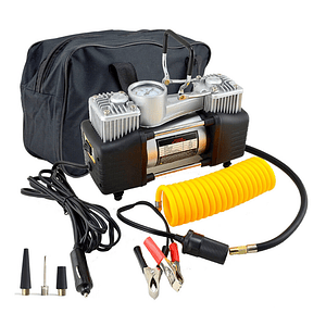 Compresor de Aire 12V Doble Pistón 85L/min para Autos