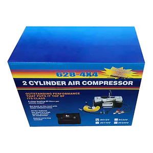 Compresor de Aire 12V Doble Pistón 85L/min para Autos