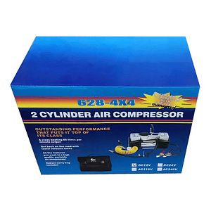 Compresor de Aire 12V Doble Pistón 85L/min para Autos