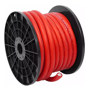 Rollo De Cable Calibre 0ga 15 Metros Resistente Auto