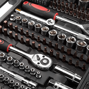 Juego De Dados Mcasa 216 Piezas Kit De Herramientas Color Negro