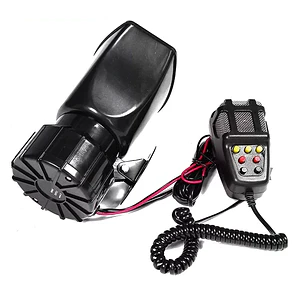 Bocina Sirena 100 Watts Policial Carabinero Megafono 7 Tonos