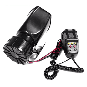 Bocina Sirena 100 Watts Policial Carabinero Megafono 7 Tonos