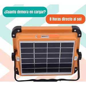 Foco Recargable 1000 Watts Solar Portátil 5 Modos De Luz