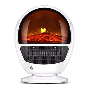 Calefactor Eléctrico De Llama 3d 1500w 3 Velocidades Mcasa