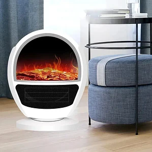 Calefactor Eléctrico De Llama 3d 1500w 3 Velocidades Mcasa