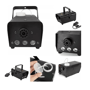 Fiesta Control Inalámbrico 3 Led 600w Humo Máquina