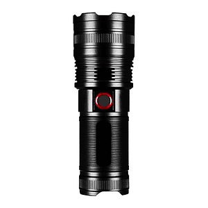 Linterna LED Recargable 2000 lm con Zoom y Resistencia al Agua