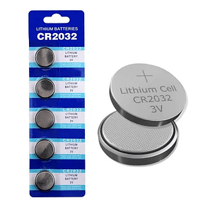 Blister De 5 Pilas Baterias Litio Cr2032