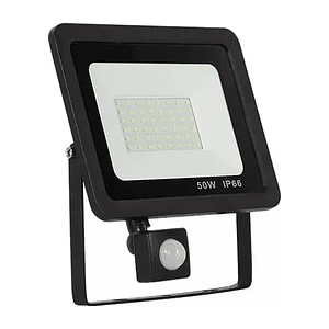 Foco Proyector Led Con Sensor 50w Ip66 Luz Blanca
