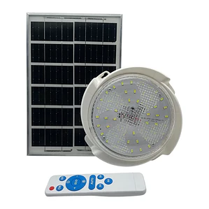 Lampara Plafón Redonda De Techo Solar 200w. Blanco Frio y calido