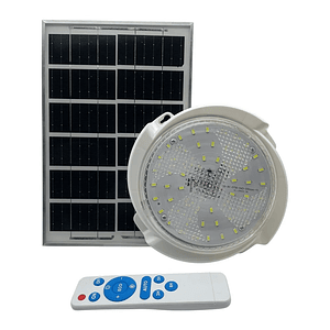 Lampara Plafón Redonda De Techo Solar 200w. Blanco Frio y calido