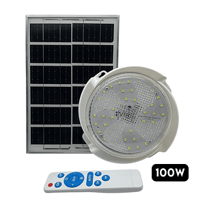 Lámpara Plafón Redonda Solar 100W Mcasa Luz blanca frio y calida