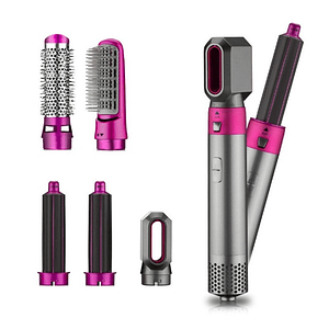 Cepillo Alisador Secador 5 En 1 Pelo Rizador 1000w Eléctrico