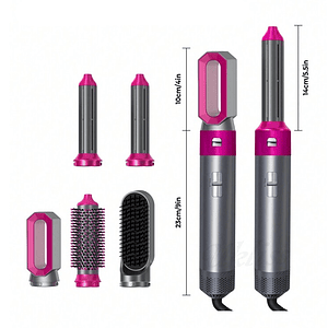 Cepillo Alisador Secador 5 En 1 Pelo Rizador 1000w Eléctrico